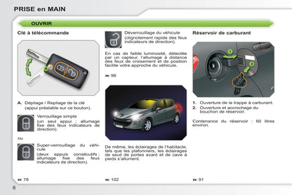 2010-2011 Peugeot 308 Owner's Manual | French