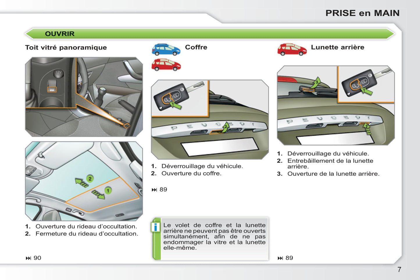 2010-2011 Peugeot 308 Owner's Manual | French