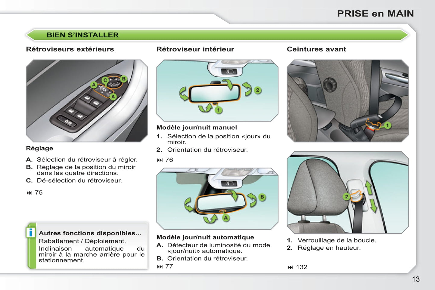 2010-2011 Peugeot 308 Owner's Manual | French