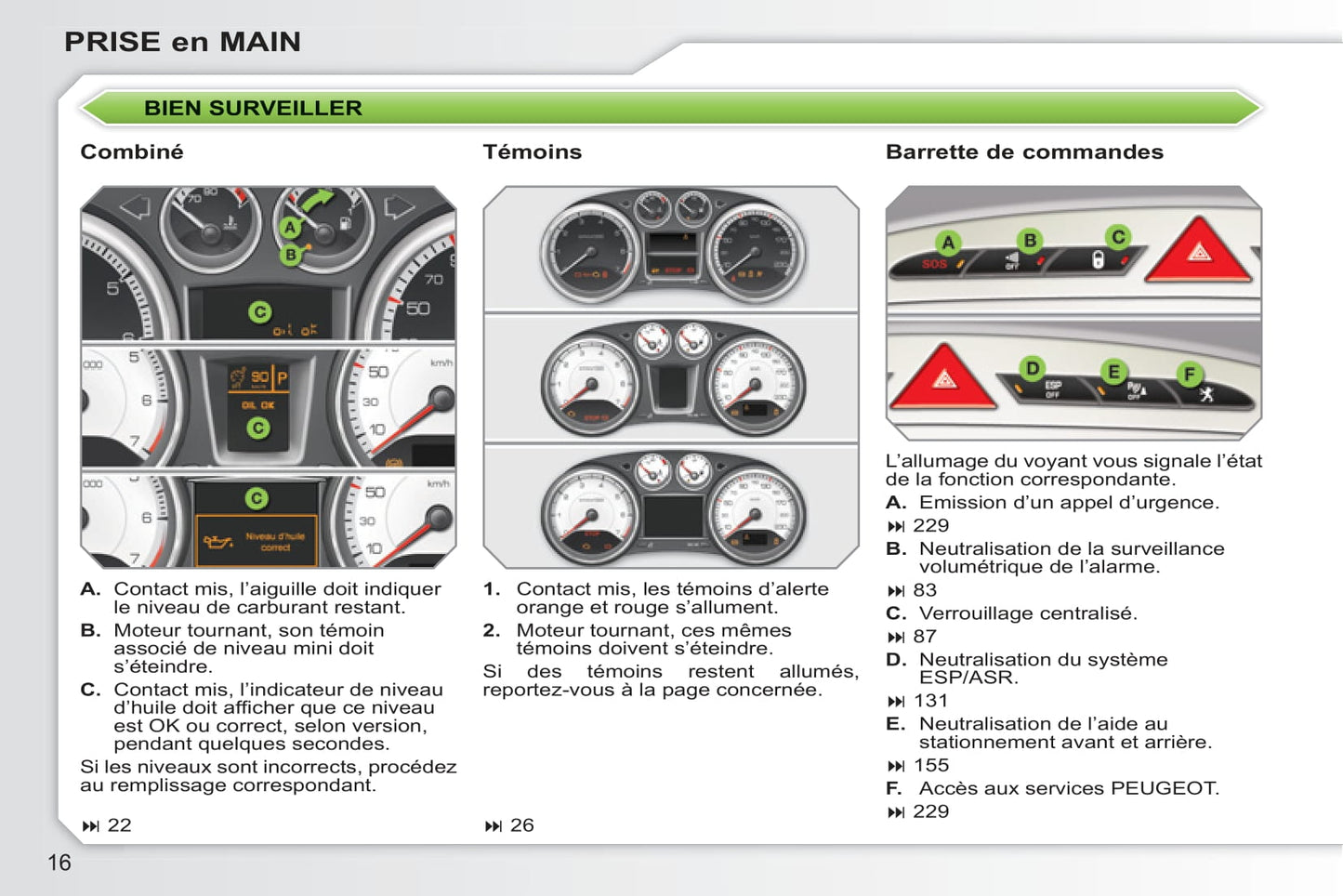 2010-2011 Peugeot 308 Owner's Manual | French