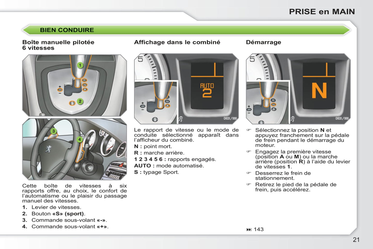 2010-2011 Peugeot 308 Owner's Manual | French