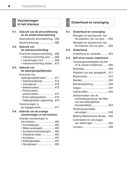 2021-2022 Toyota Prius Owner's Manual | Dutch