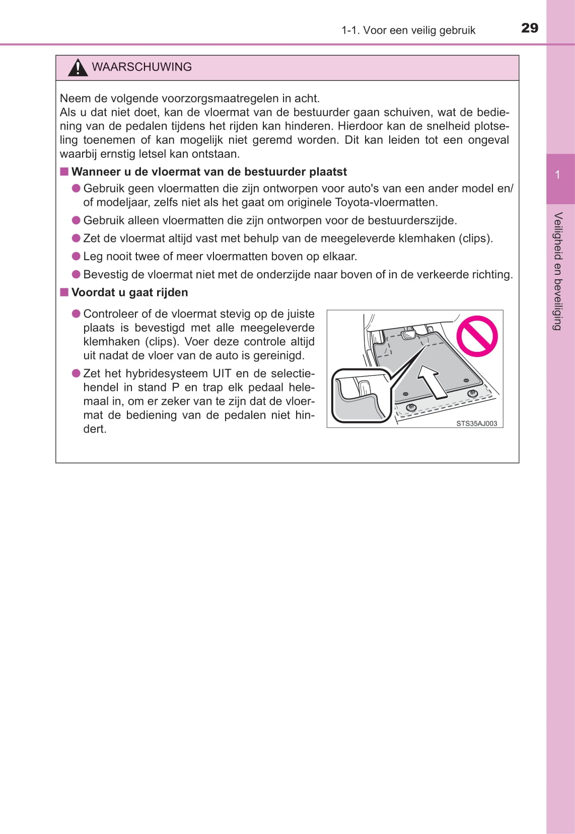 2021-2022 Toyota Prius Owner's Manual | Dutch