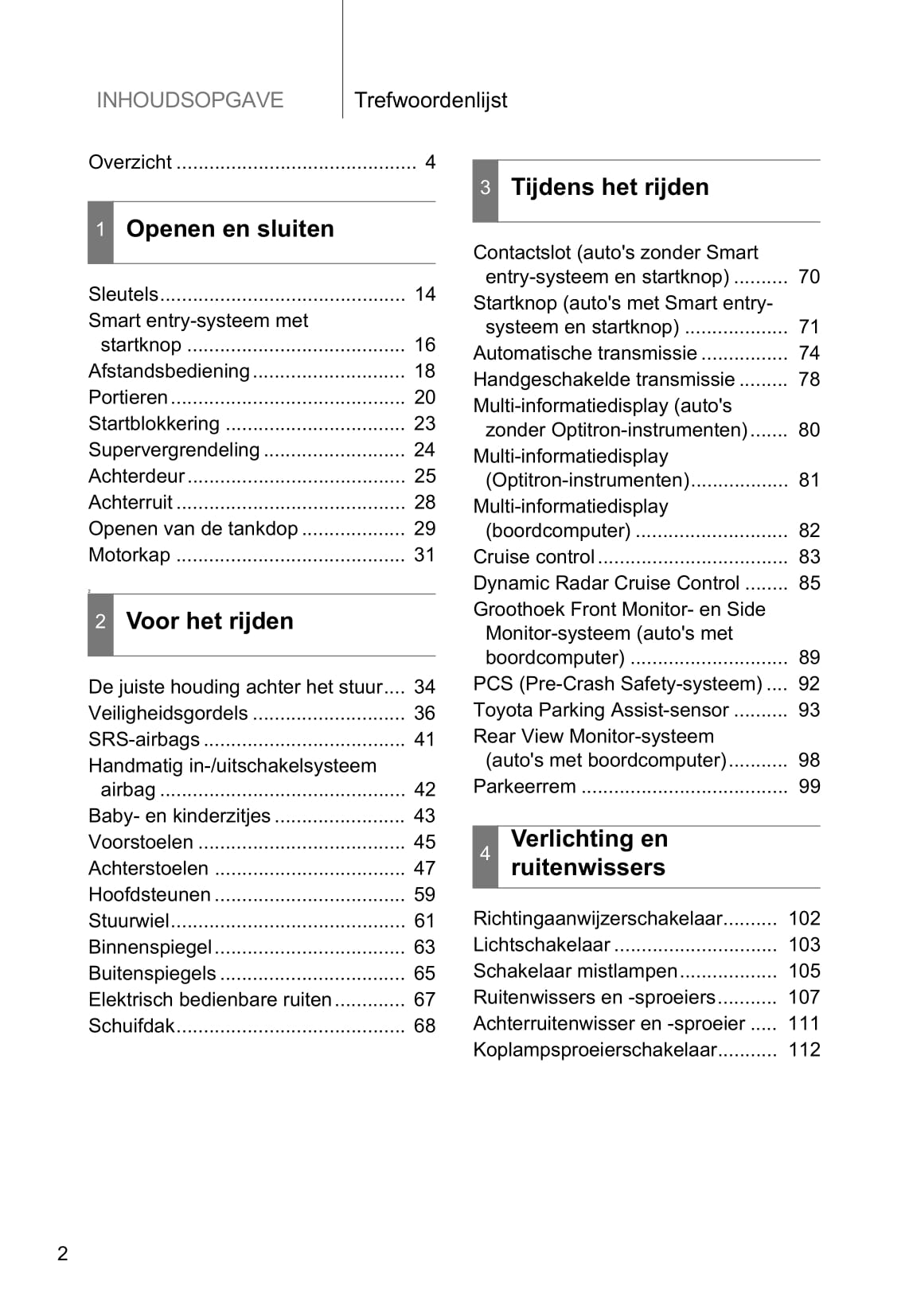 2013-2014 Toyota Land Cruiser Owner's Manual | Dutch