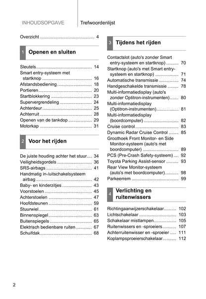 2013-2014 Toyota Land Cruiser Owner's Manual | Dutch