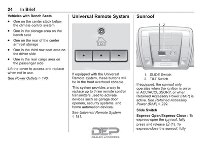 2019 Chevrolet Suburban/Tahoe Owner's Manual | English