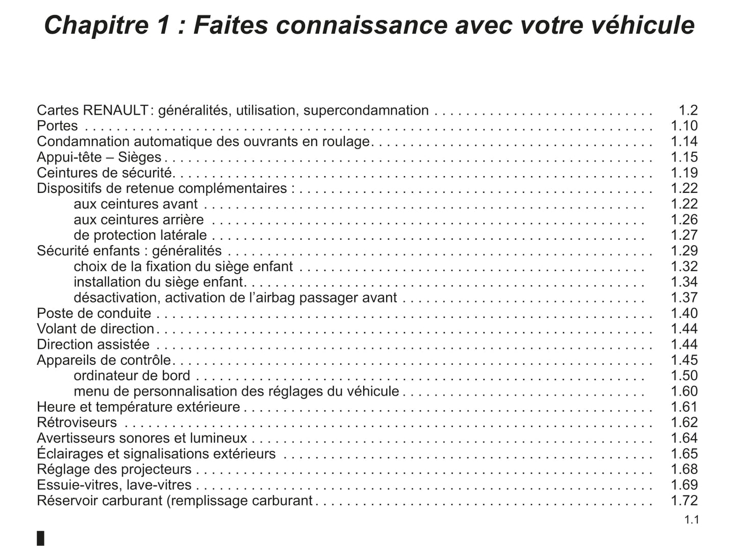 2010-2011 Renault Laguna Owner's Manual | French