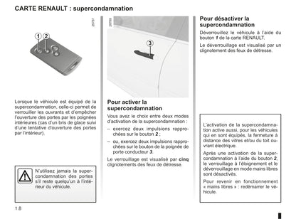 2010-2011 Renault Laguna Owner's Manual | French