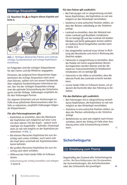 2016-2020 Volkswagen Tiguan Owner's Manual | German