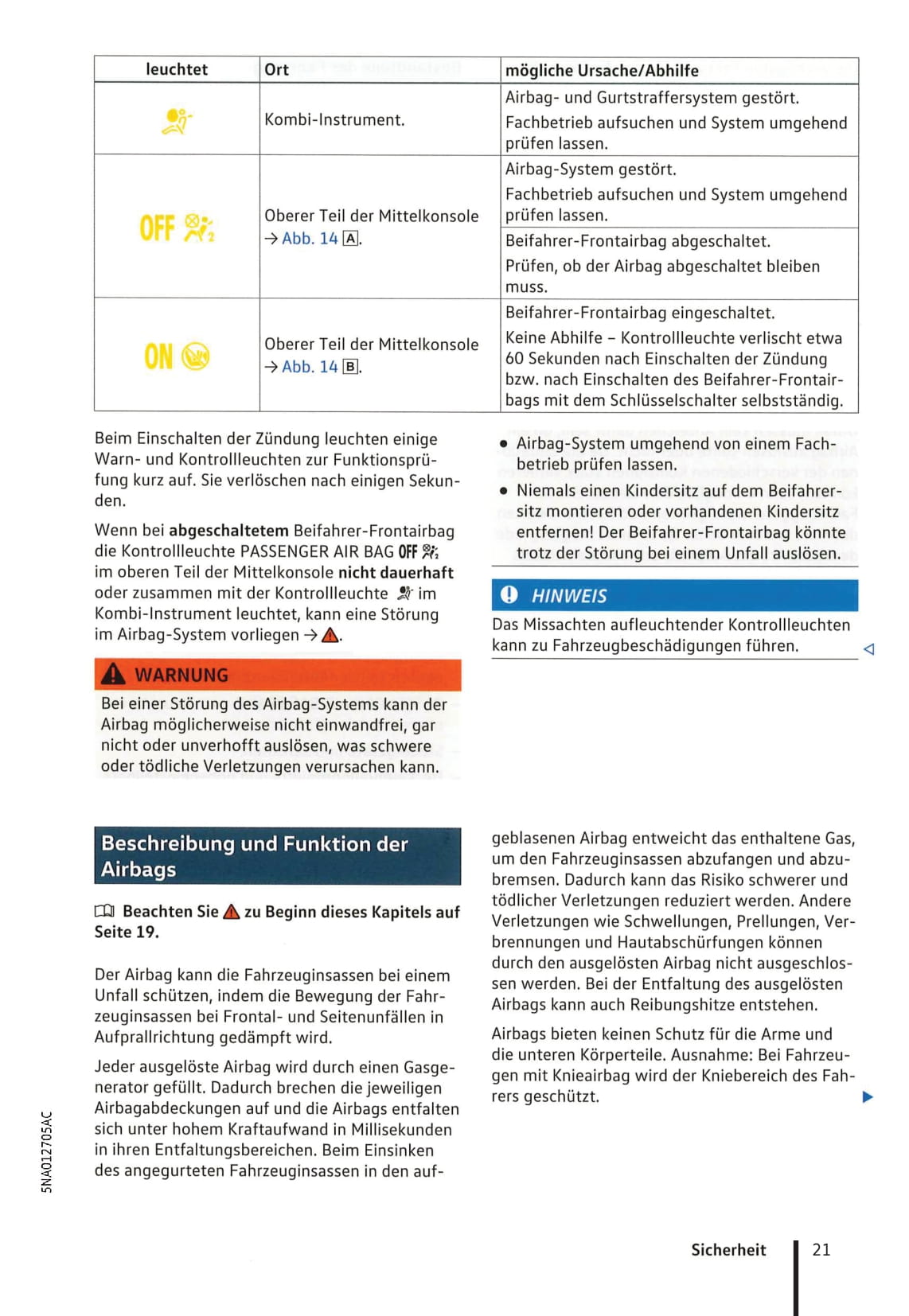 2016-2020 Volkswagen Tiguan Owner's Manual | German