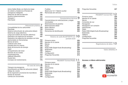 2021-2023 Peugeot 208/e-208 Owner's Manual | Spanish