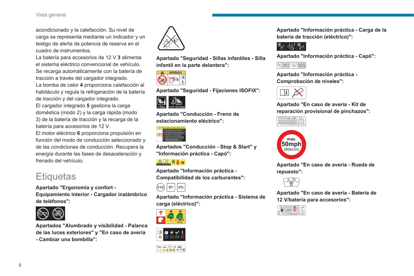 2021-2023 Peugeot 208/e-208 Owner's Manual | Spanish