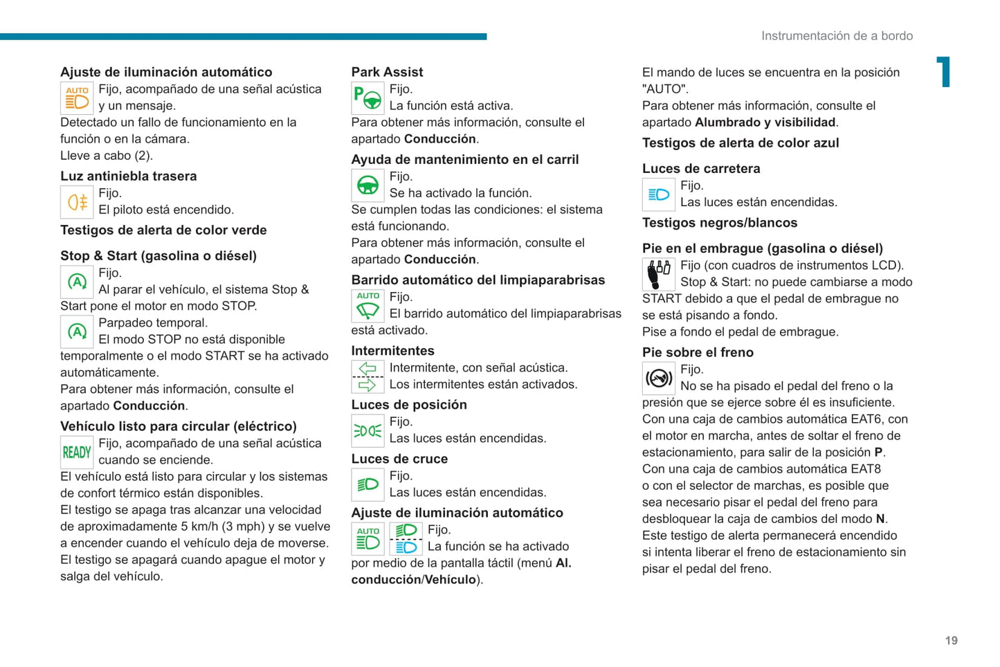 2021-2023 Peugeot 208/e-208 Owner's Manual | Spanish