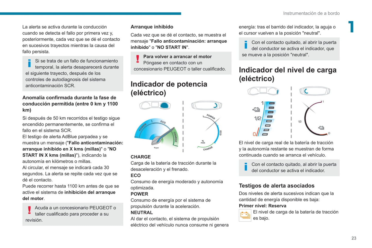 2021-2023 Peugeot 208/e-208 Owner's Manual | Spanish