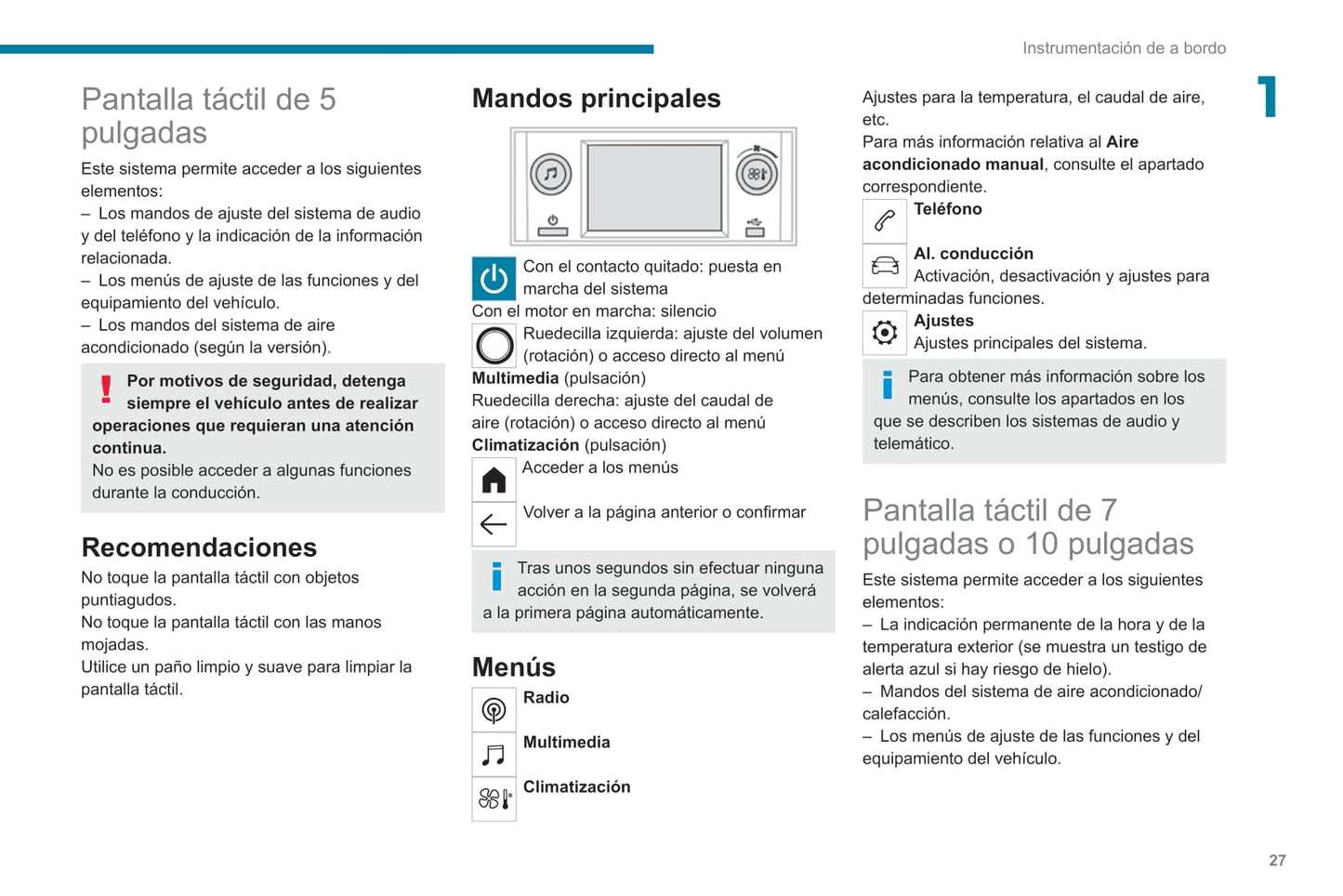 2021-2023 Peugeot 208/e-208 Owner's Manual | Spanish