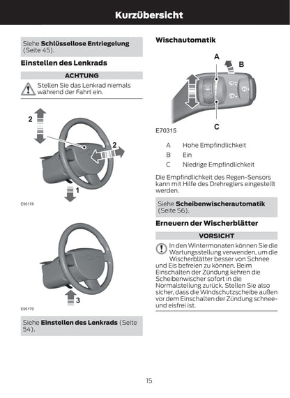 2011-2012 Ford Galaxy/S-Max Owner's Manual | German