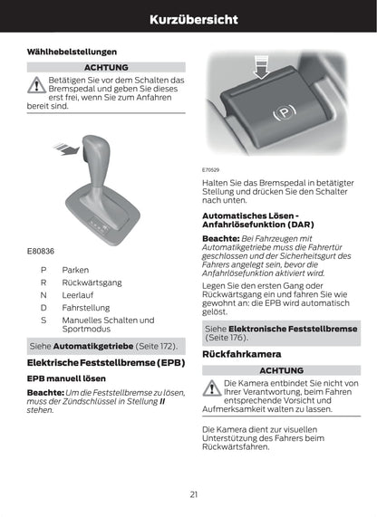 2011-2012 Ford Galaxy/S-Max Owner's Manual | German