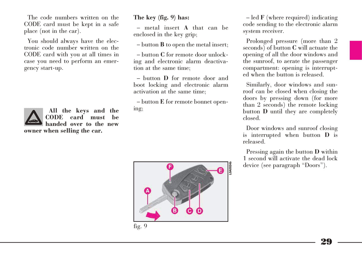 2008-2012 Lancia Thesis Owner's Manual | English