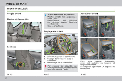 2012-2014 Peugeot 308 Owner's Manual | French