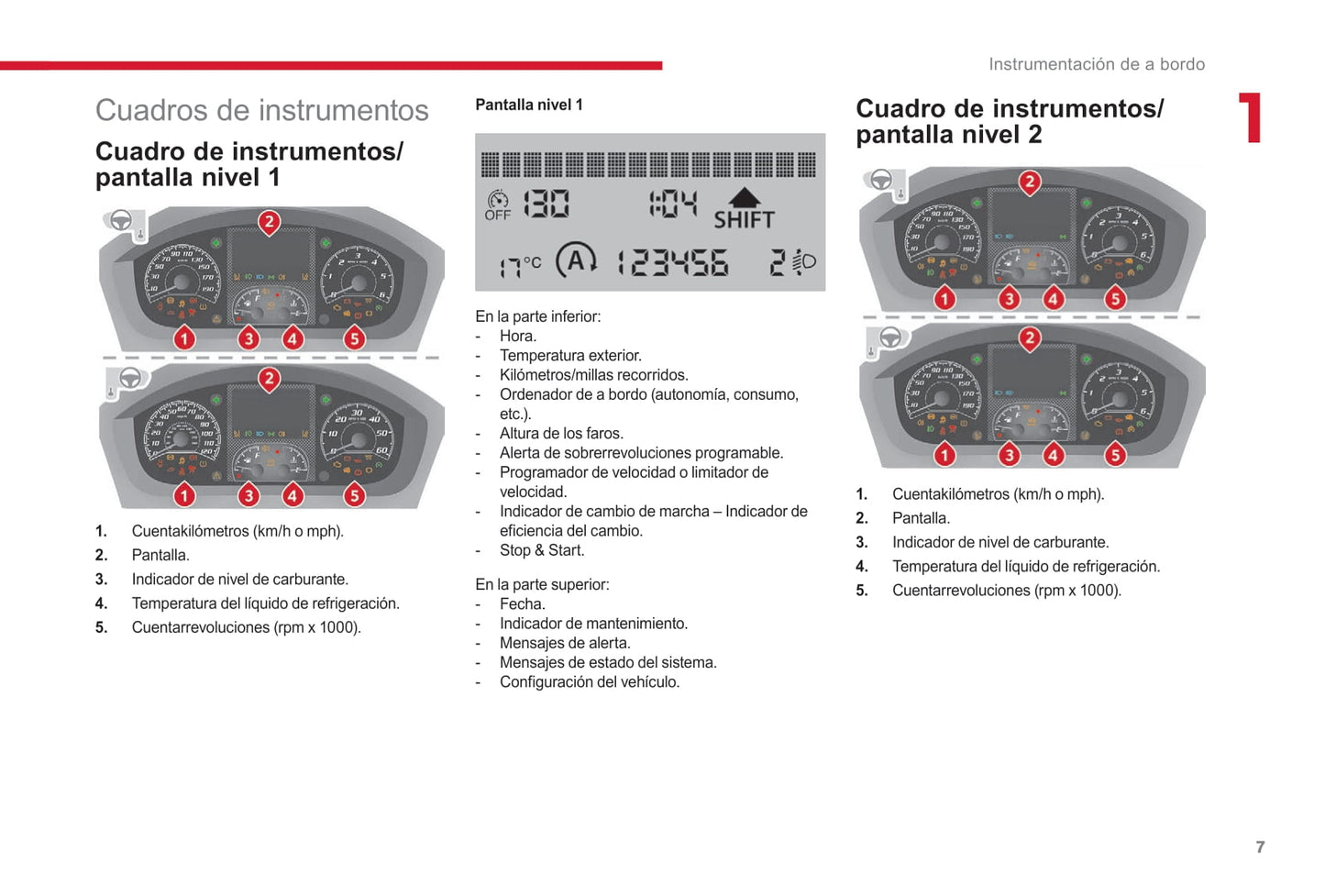 2017-2019 Citroën Jumper/Relay Owner's Manual | Spanish