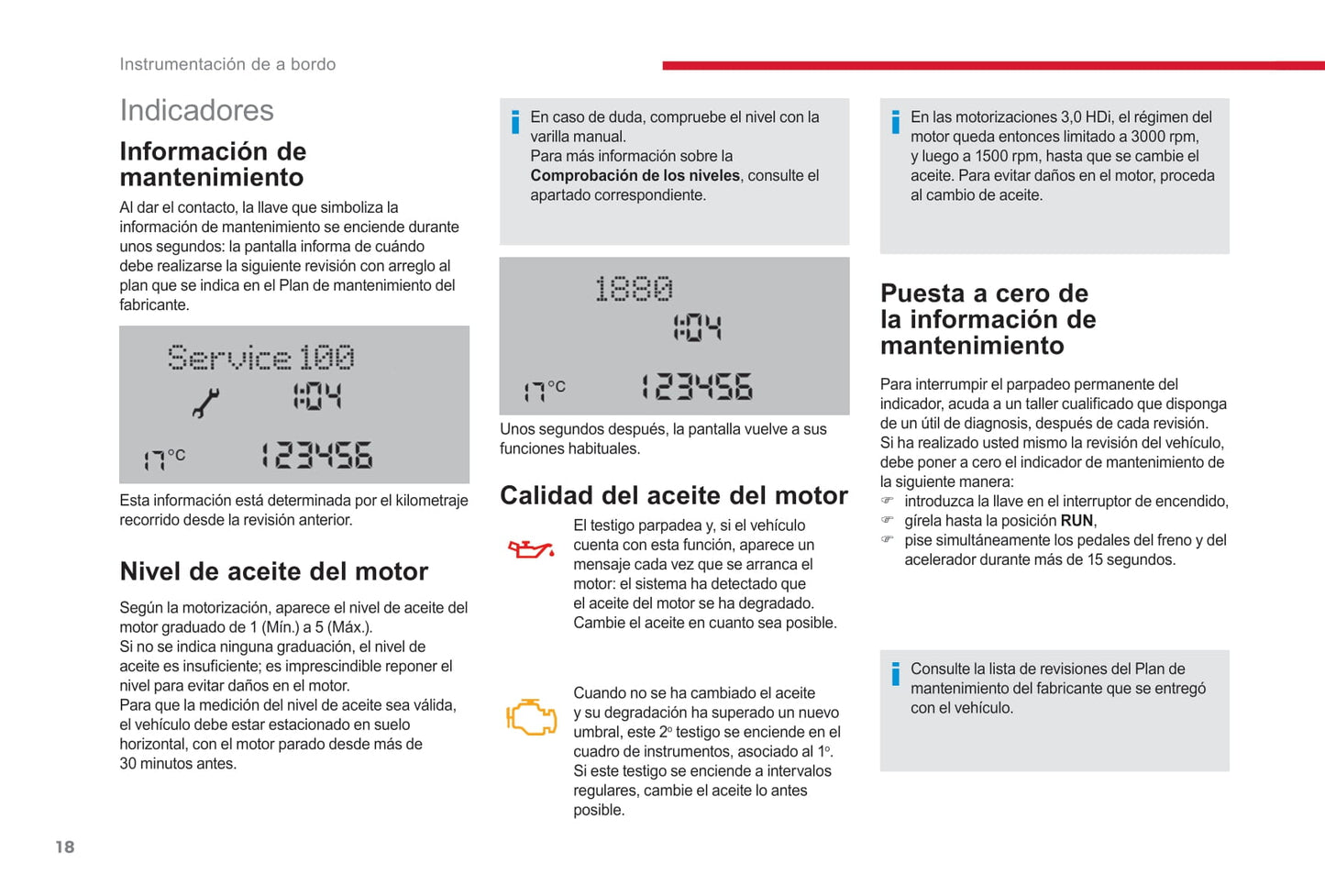 2017-2019 Citroën Jumper/Relay Owner's Manual | Spanish