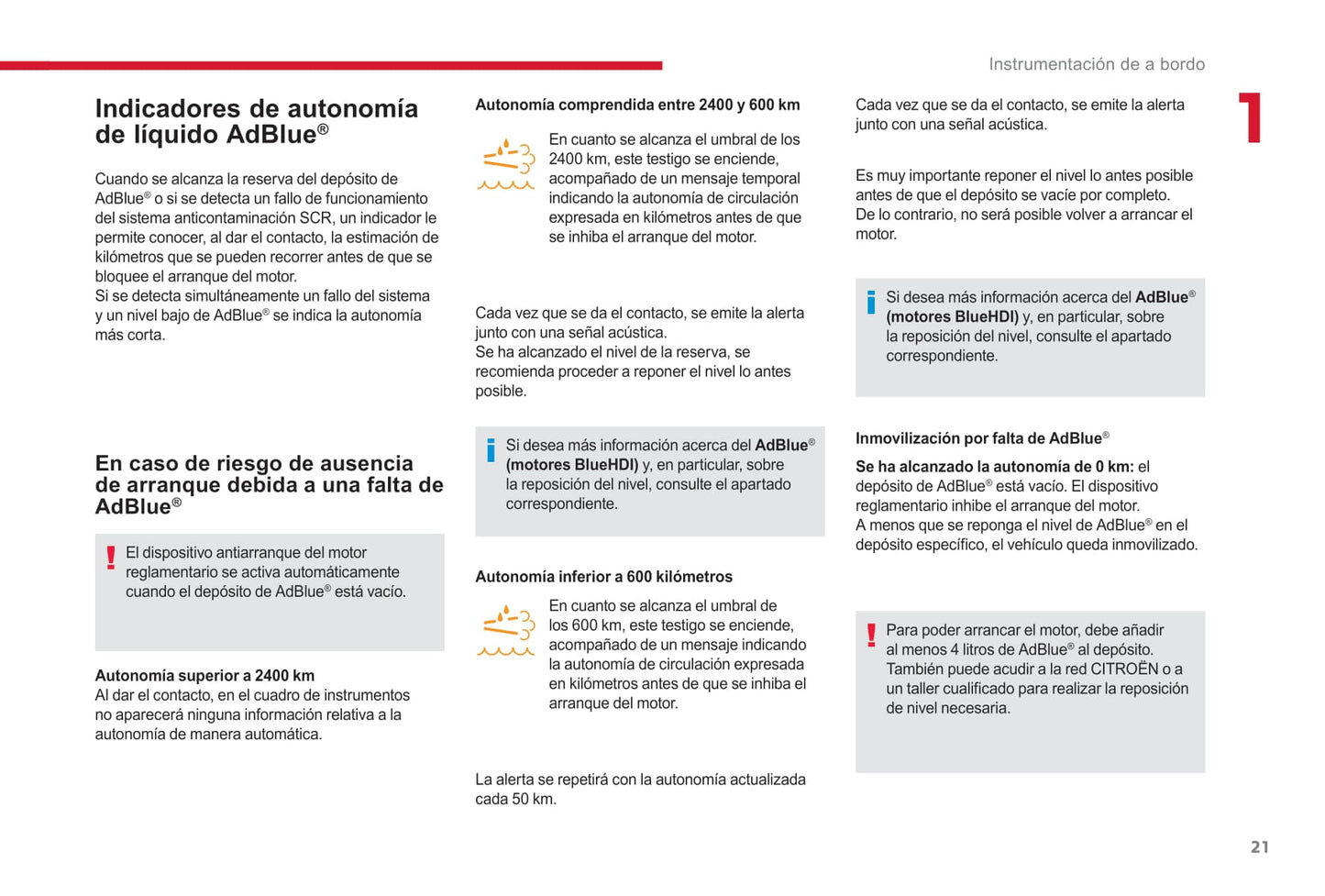 2017-2019 Citroën Jumper/Relay Owner's Manual | Spanish