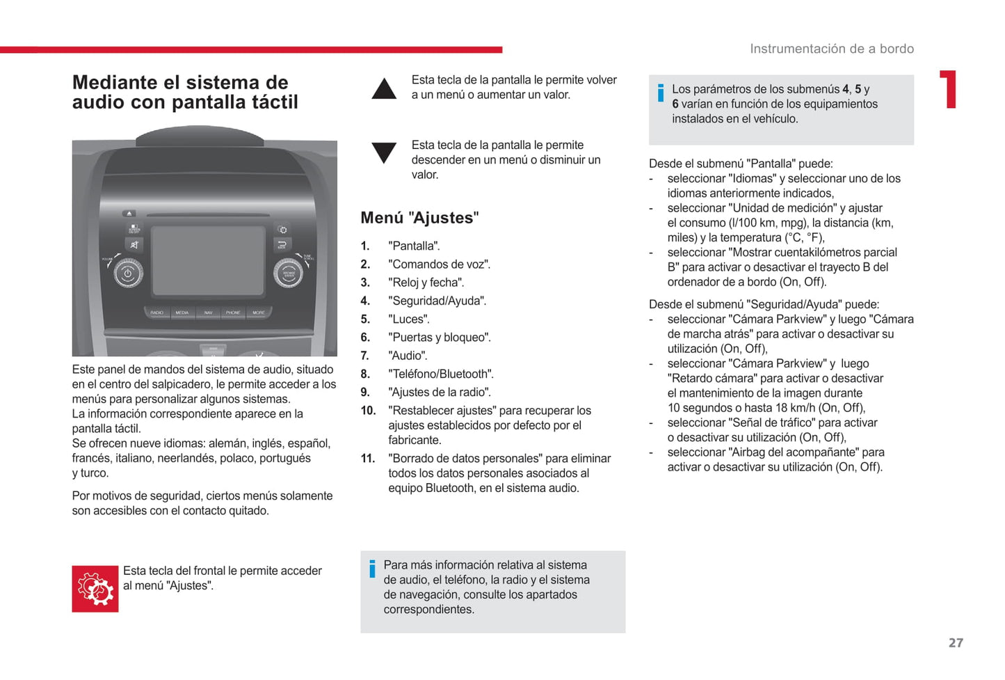 2017-2019 Citroën Jumper/Relay Owner's Manual | Spanish