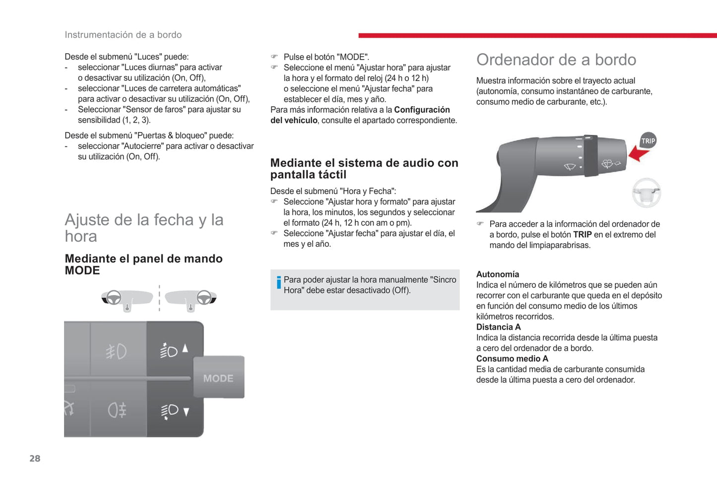 2017-2019 Citroën Jumper/Relay Owner's Manual | Spanish