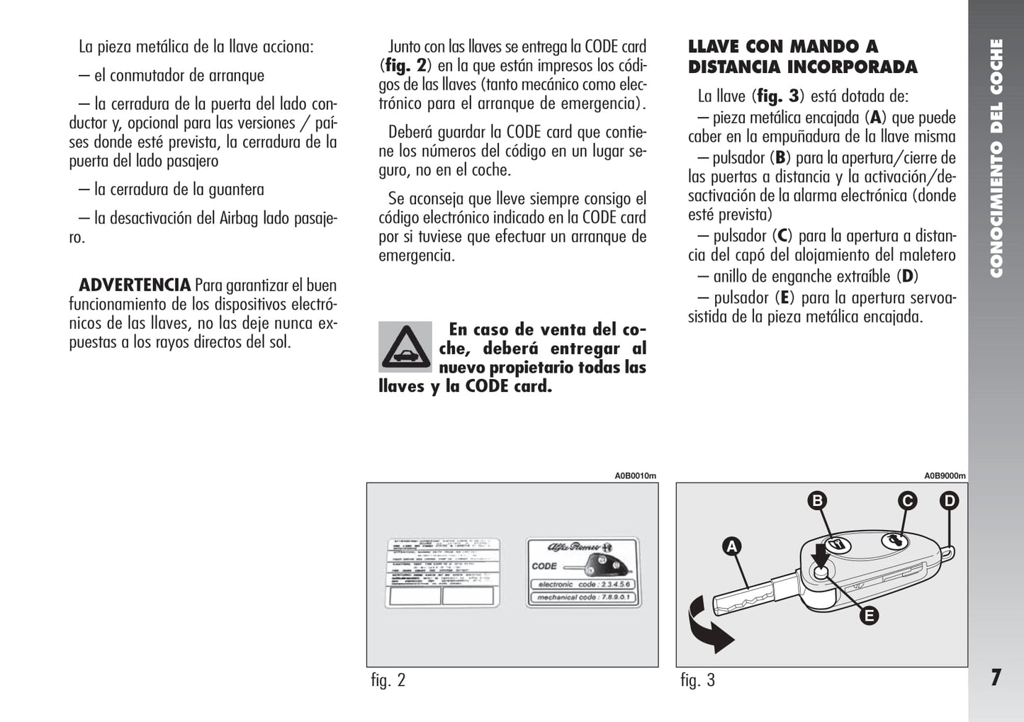 2004-2007 Alfa Romeo 156 Owner's Manual | Spanish