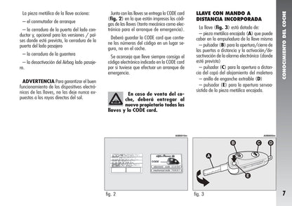 2004-2007 Alfa Romeo 156 Owner's Manual | Spanish