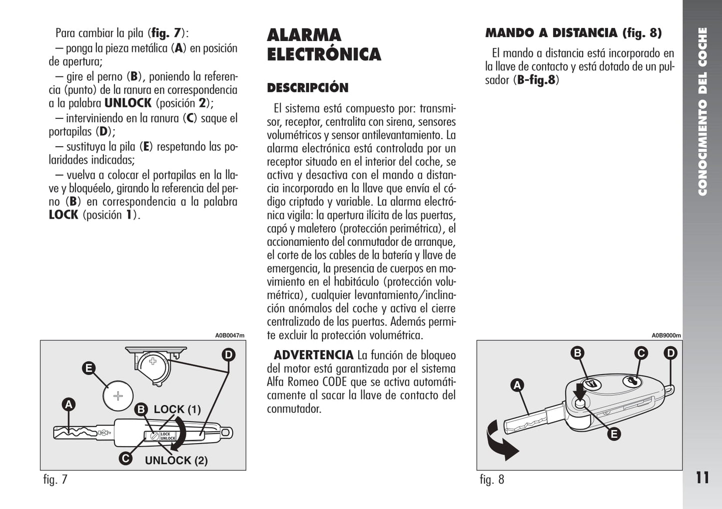 2004-2007 Alfa Romeo 156 Owner's Manual | Spanish