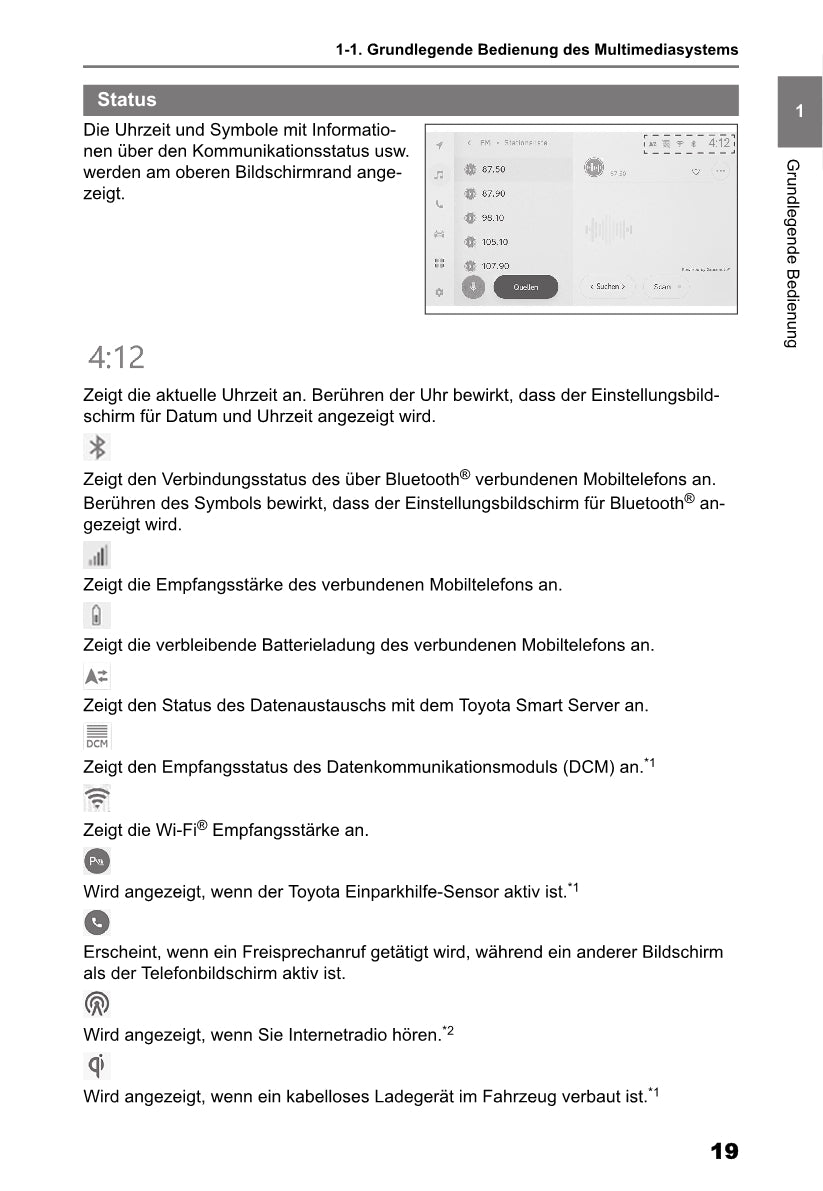 Toyota bZ4X Multimedia Bedienungsanleitung 2022 - 2023