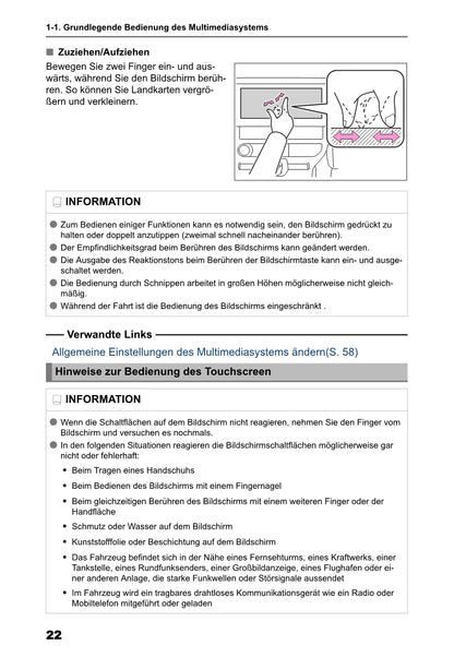 Toyota bZ4X Multimedia Bedienungsanleitung 2022 - 2023