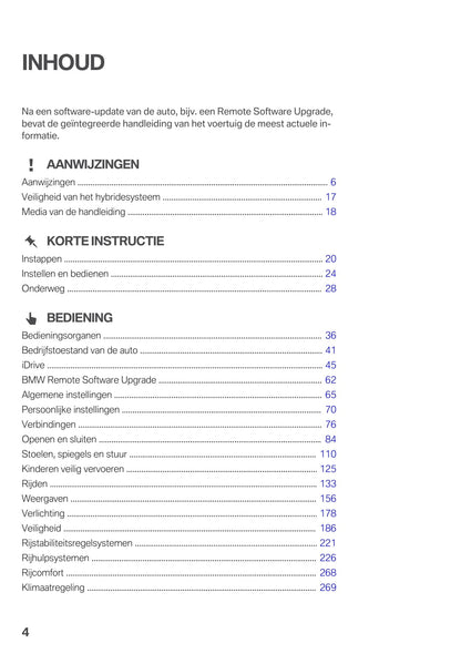 2020 BMW X3 Plug-in Hybrid Owner's Manual | Dutch