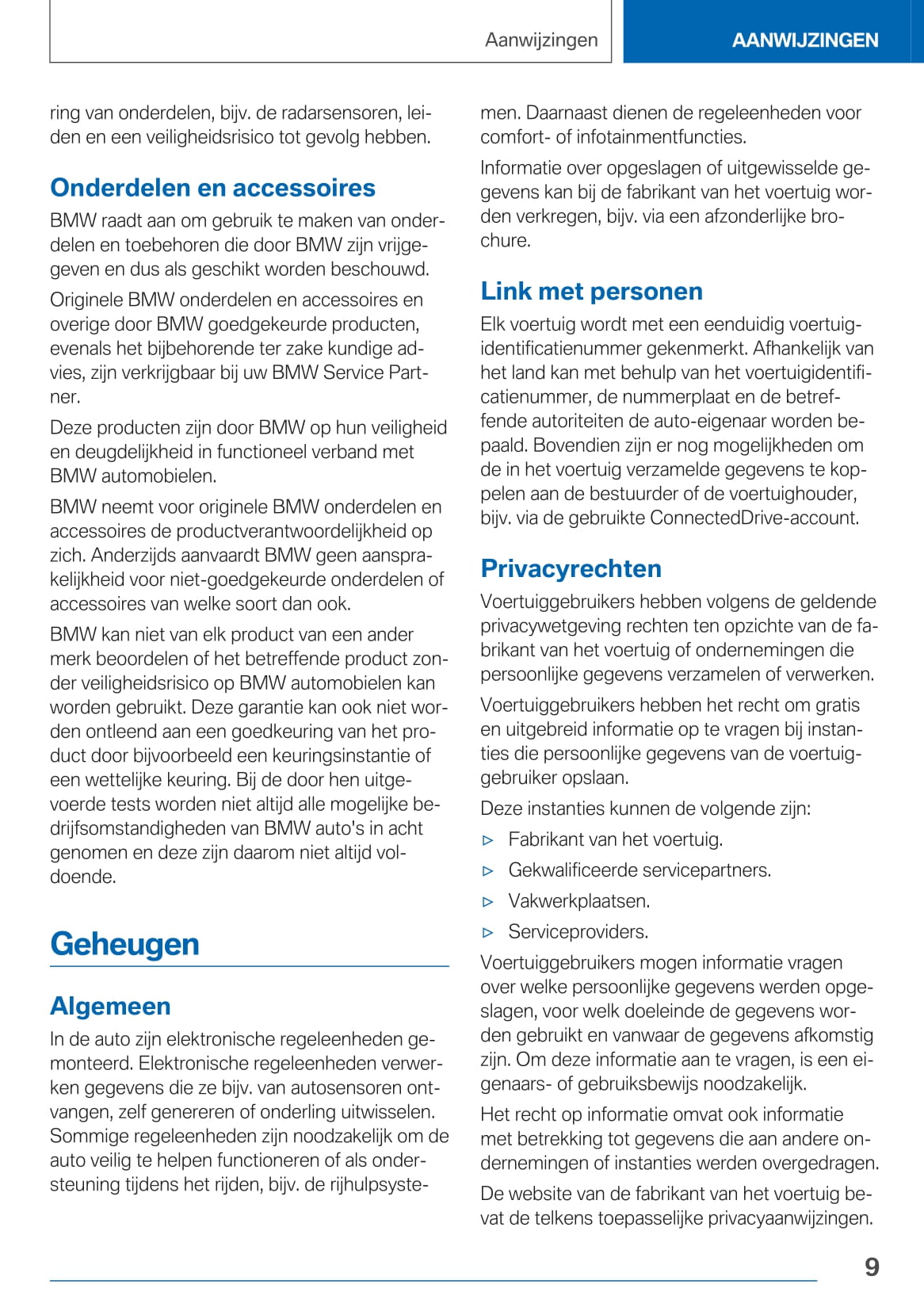 2020 BMW X3 Plug-in Hybrid Owner's Manual | Dutch