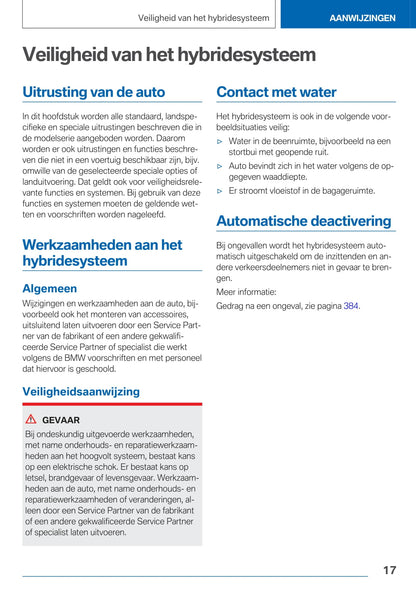 2020 BMW X3 Plug-in Hybrid Owner's Manual | Dutch