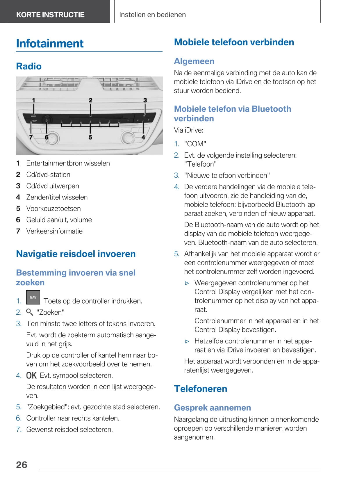 2020 BMW X3 Plug-in Hybrid Owner's Manual | Dutch