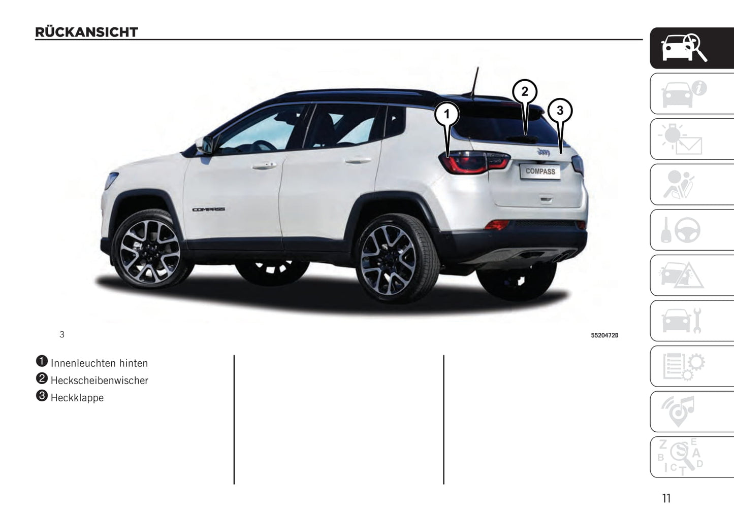 2020-2021 Jeep Compass Owner's Manual | German