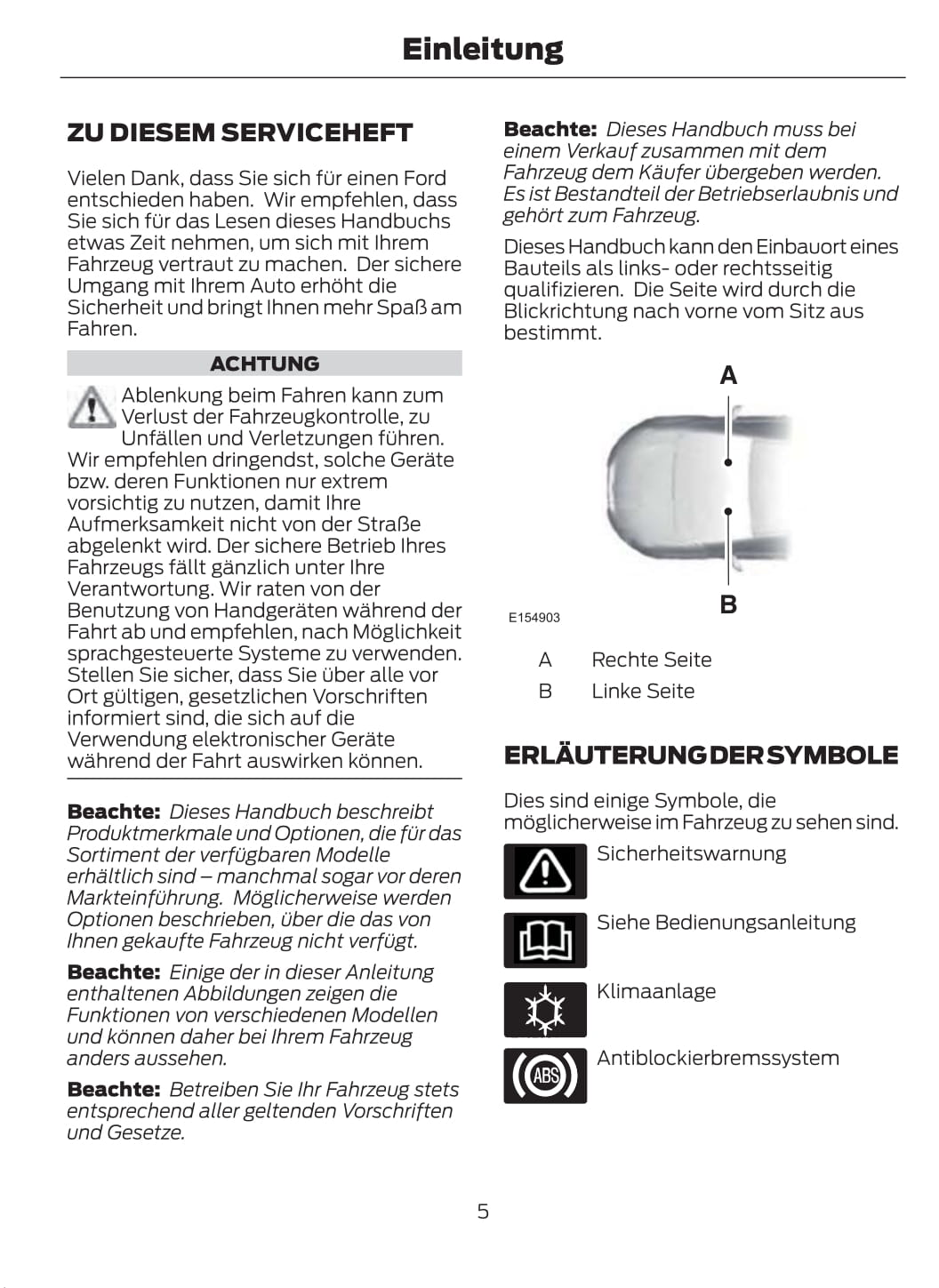 2015-2016 Ford Mustang Owner's Manual | German