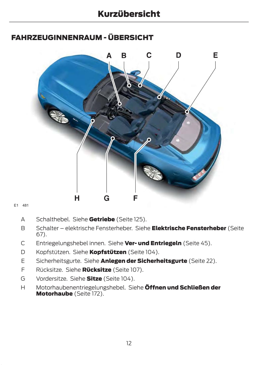 2015-2016 Ford Mustang Owner's Manual | German