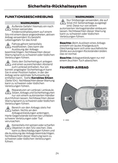 2015-2016 Ford Mustang Owner's Manual | German