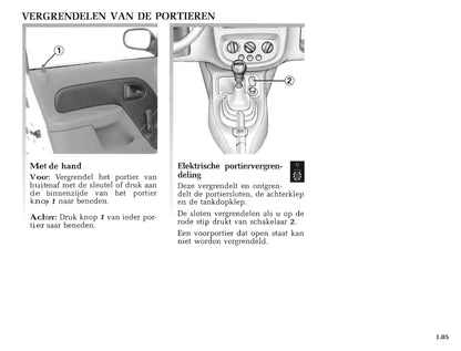 1998-1999 Renault Clio Owner's Manual | Dutch