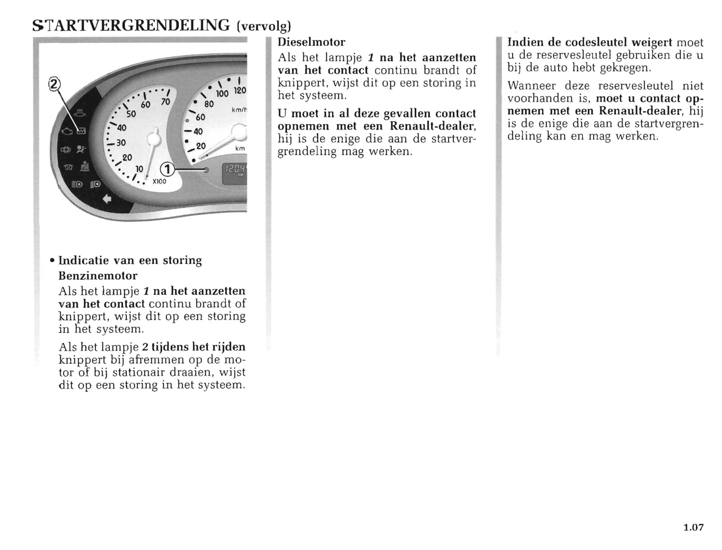 1998-1999 Renault Clio Owner's Manual | Dutch