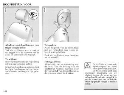 1998-1999 Renault Clio Owner's Manual | Dutch