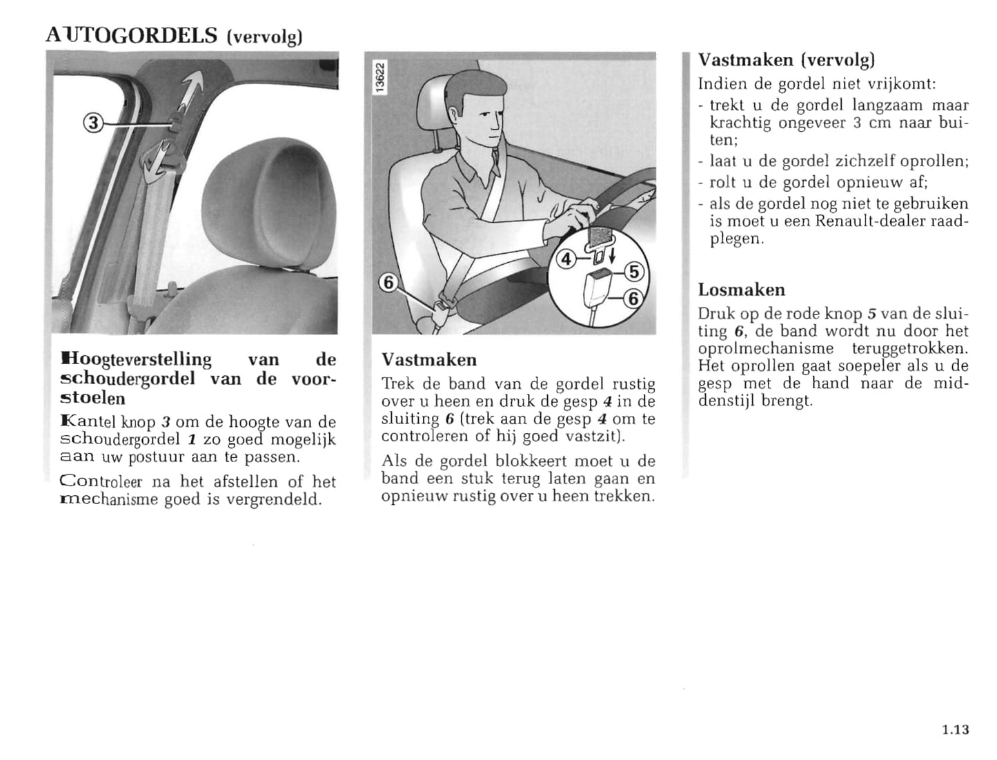 1998-1999 Renault Clio Owner's Manual | Dutch