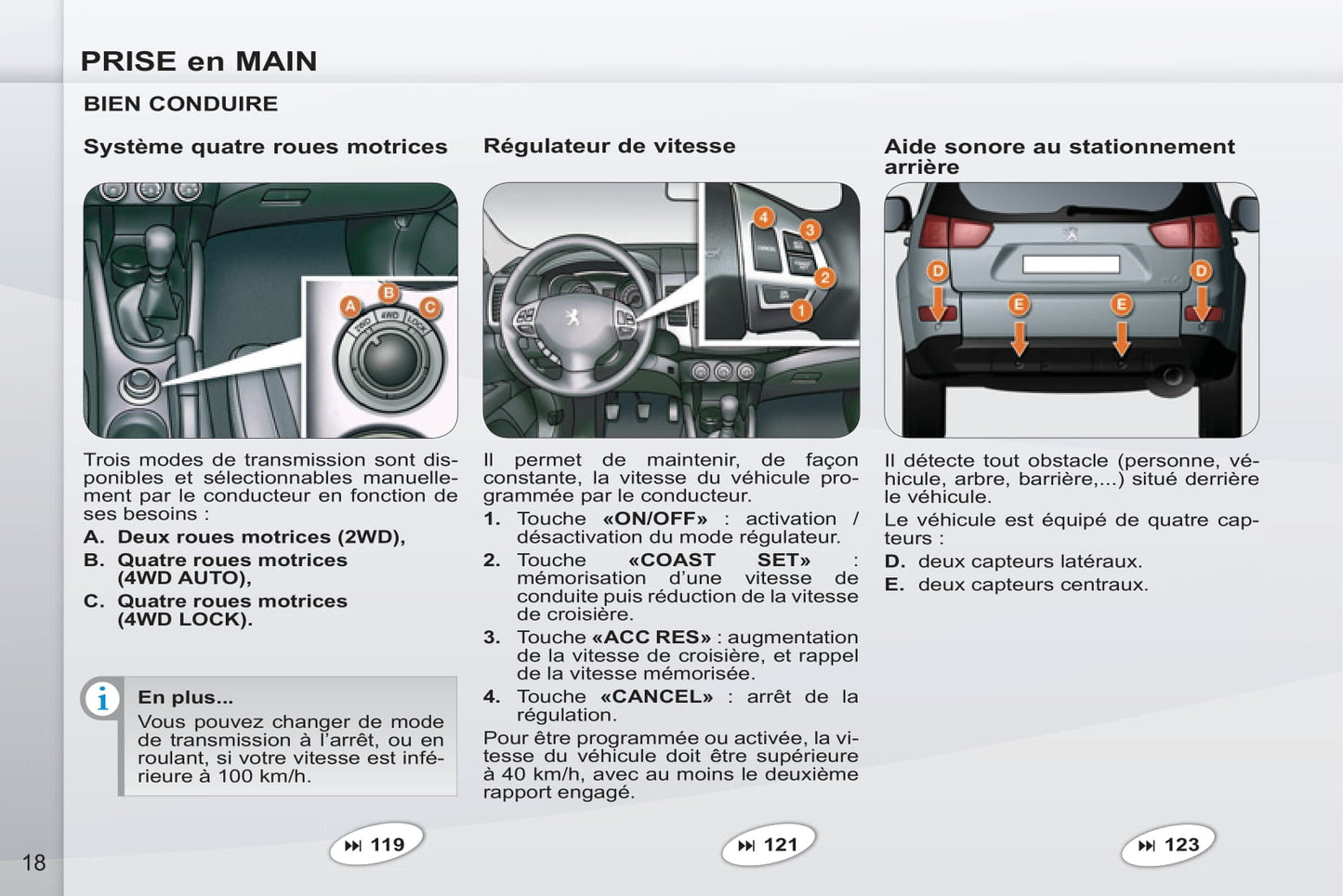 2011-2012 Peugeot 4007 Gebruikershandleiding | Frans