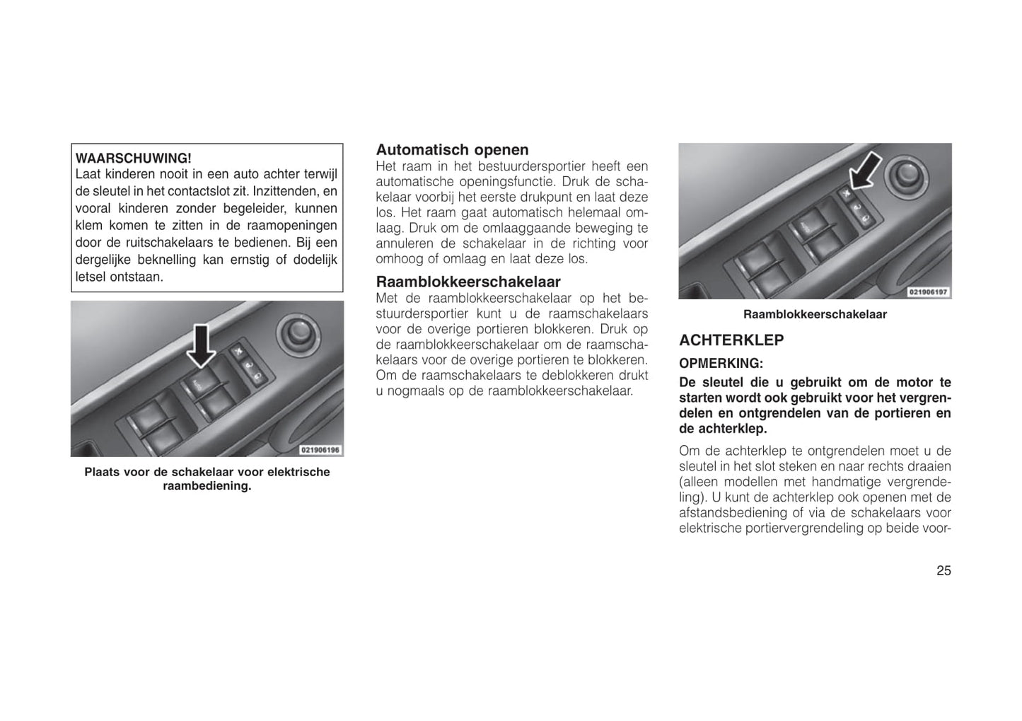 2011-2012 Jeep Compass Owner's Manual | Dutch