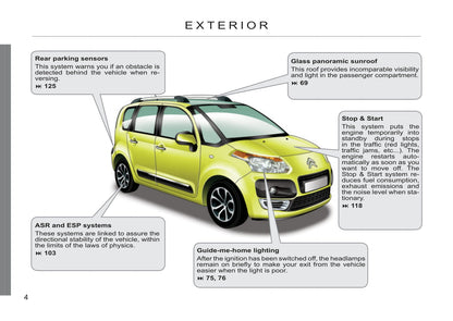 2011-2012 Citroën C3 Picasso Gebruikershandleiding | Engels