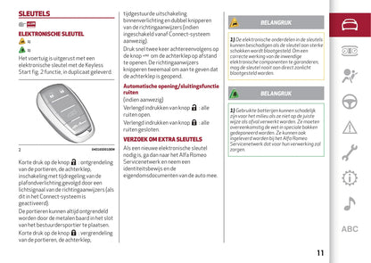 2017-2020 Alfa Romeo Stelvio Owner's Manual | Dutch