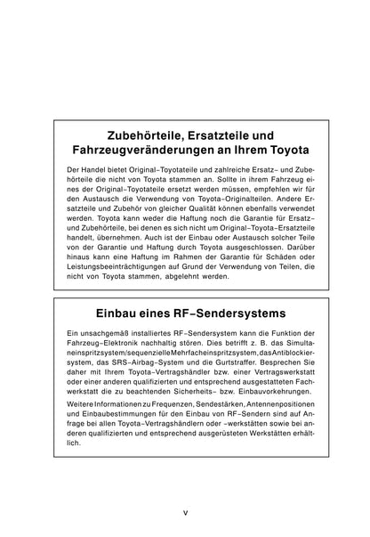 2011-2012 Toyota Aygo Owner's Manual | German